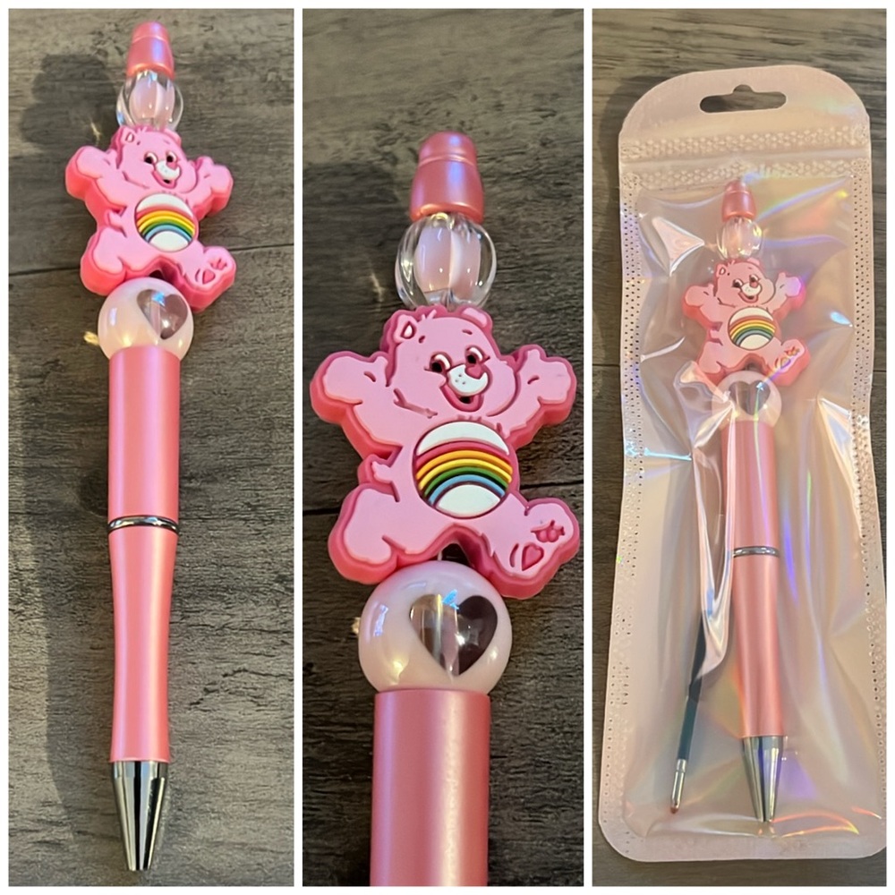 Care Bears beaded focal pen